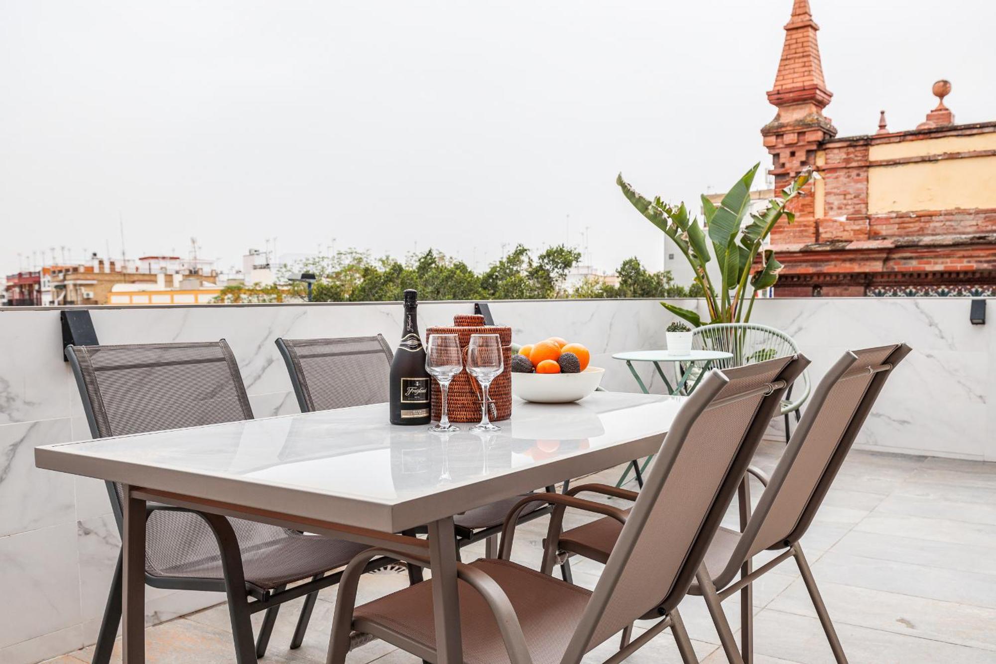 Fantastico Atico 2 Hab Y Gran Terraza Privada Apartman Sevilla Kültér fotó